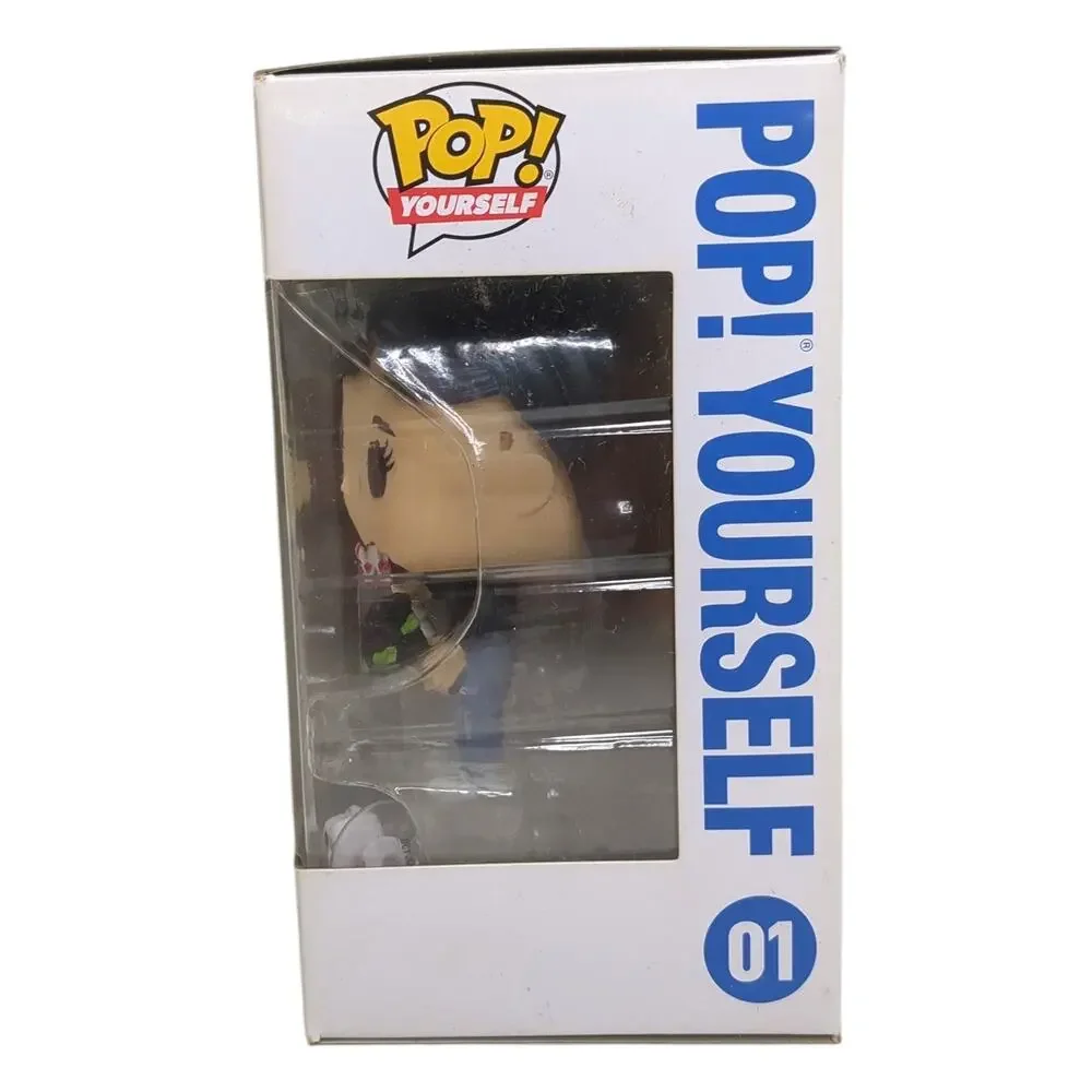 Funko Pop! Yourself 01 Vinyl Figure, Teri, Caucasian, Brown Hair White Cat
